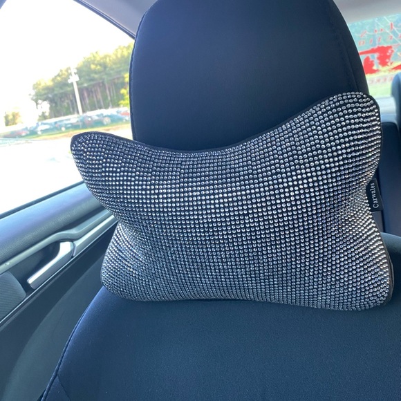 2 Rhinestone Car Neck Pillows - Picture 5 of 7